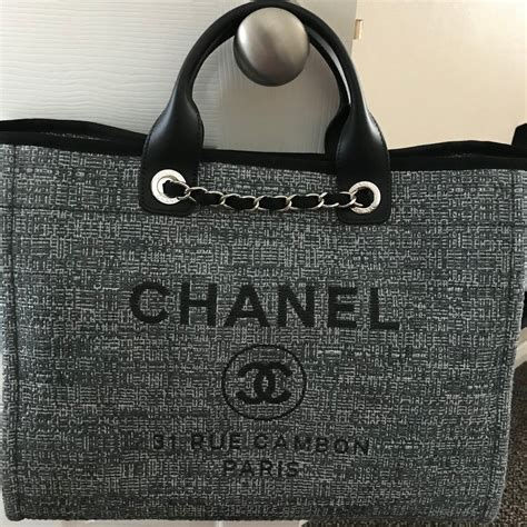 chanel deauville tote large size.